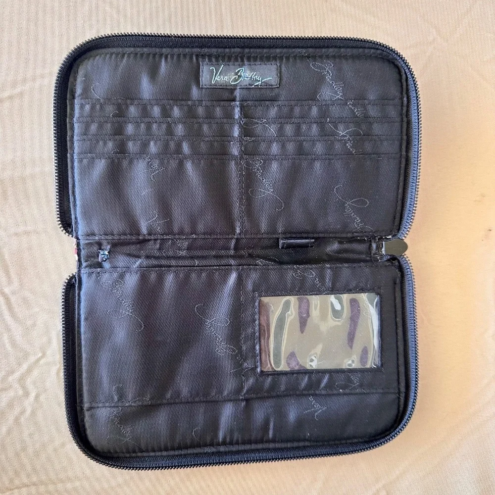 Vera Bradley "Night Owl' Zip Around Wallet - Picture 3 of 7
